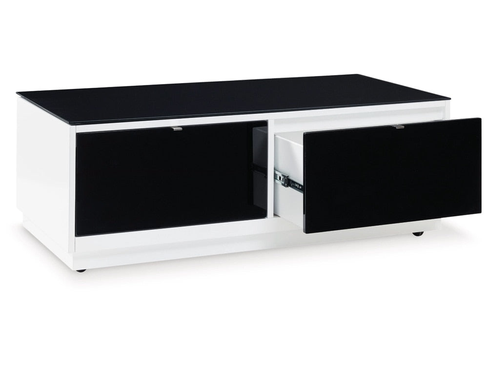 Signature Design by Ashley - Gardoni Rectangular Cocktail Table in White/Black - T756-1 veiw 3
