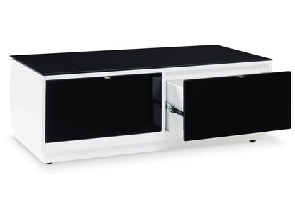 Signature Design by Ashley - Gardoni Rectangular Cocktail Table in White/Black - T756-1 veiw 3
