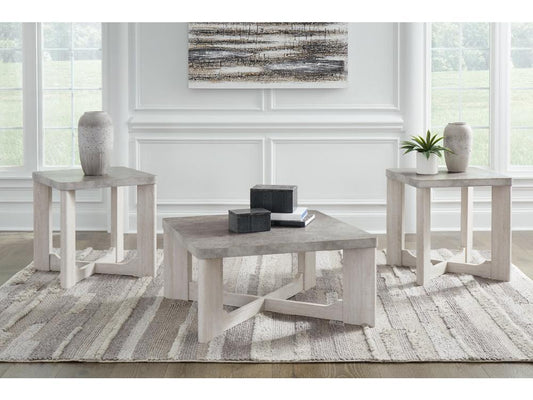 Signature Design by Ashley - Garnilly Occasional Table (Set of 3) in Whitewash - T247-13 veiw 2