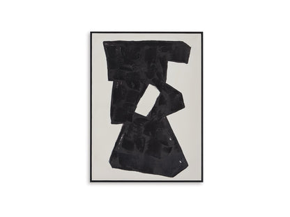 Signature Design by Ashley - Garviery Wall Art in Black/Cream - A8000385 veiw 1