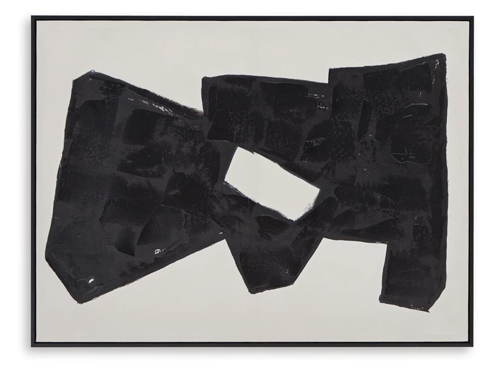 Signature Design by Ashley - Garviery Wall Art in Black/Cream - A8000385 veiw 3