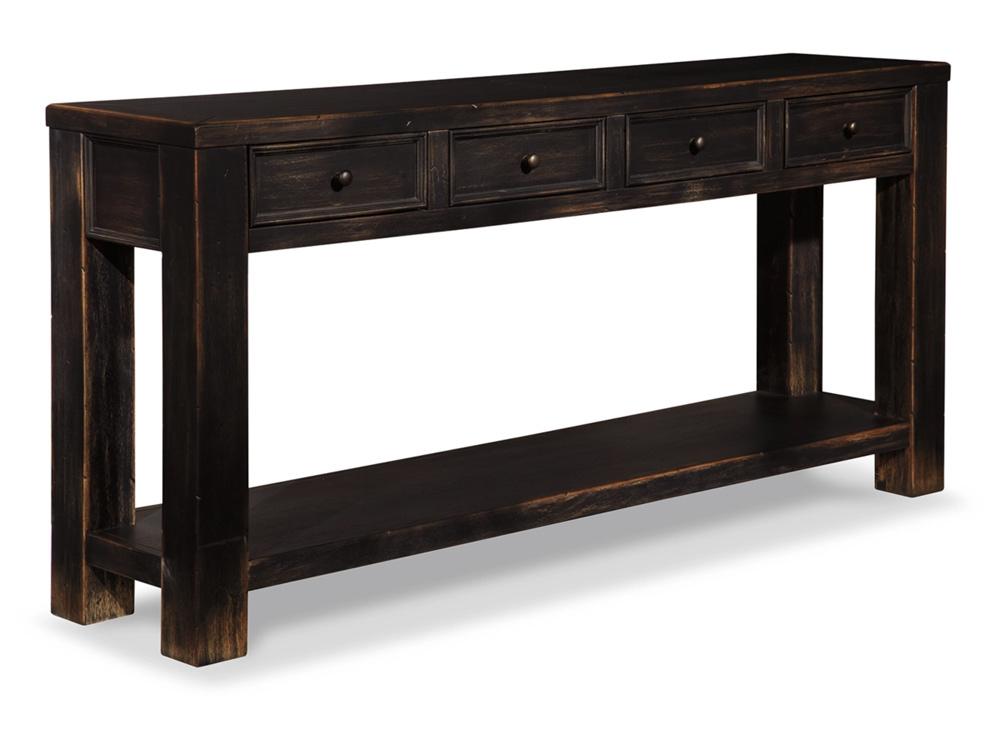 Signature Design by Ashley - Gavelston Sofa Table in Black - T732-4 veiw 1