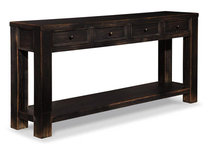 Signature Design by Ashley - Gavelston Sofa Table in Black - T732-4 veiw 1