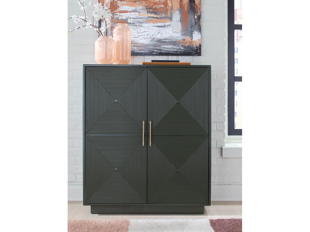 Signature Design by Ashley - Geirwood Accent Cabinet in Dark Green - A4000676 veiw 2