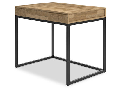 Signature Design by Ashley - Gerdanet Home Office Lift Top Desk in Light Brown/Black - H320-13 veiw 3