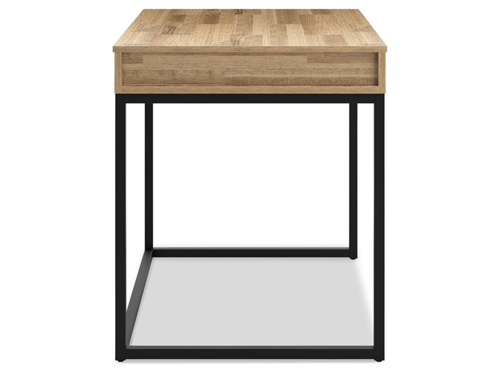 Signature Design by Ashley - Gerdanet Home Office Lift Top Desk in Light Brown/Black - H320-13 veiw 4