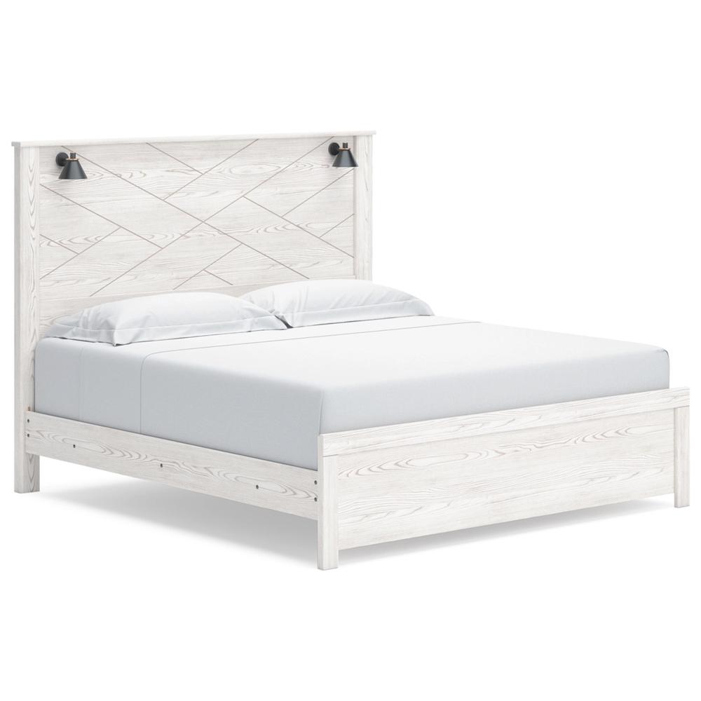 Signature Design by Ashley - Gerridan King Panel Bed in White veiw 1