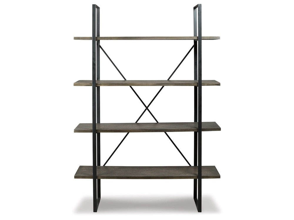 Signature Design by Ashley - Gilesgrove Bookcase in Black/Gray - A4000017 veiw 3