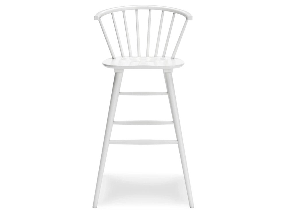 Signature Design by Ashley - Grannen 30in Barstool in White/Natural - D407-130 veiw 1