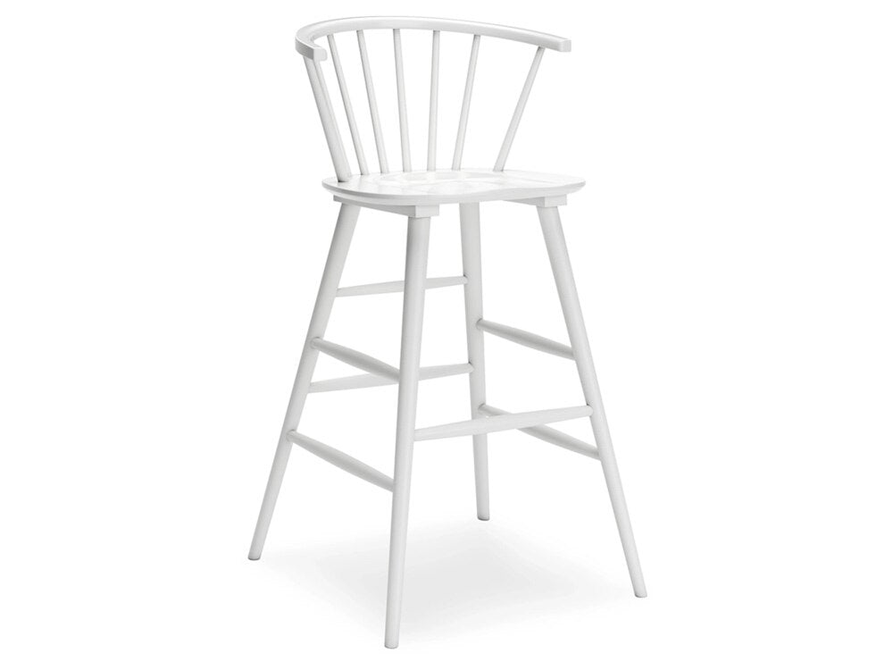 Signature Design by Ashley - Grannen 30in Barstool in White/Natural - D407-130 veiw 3