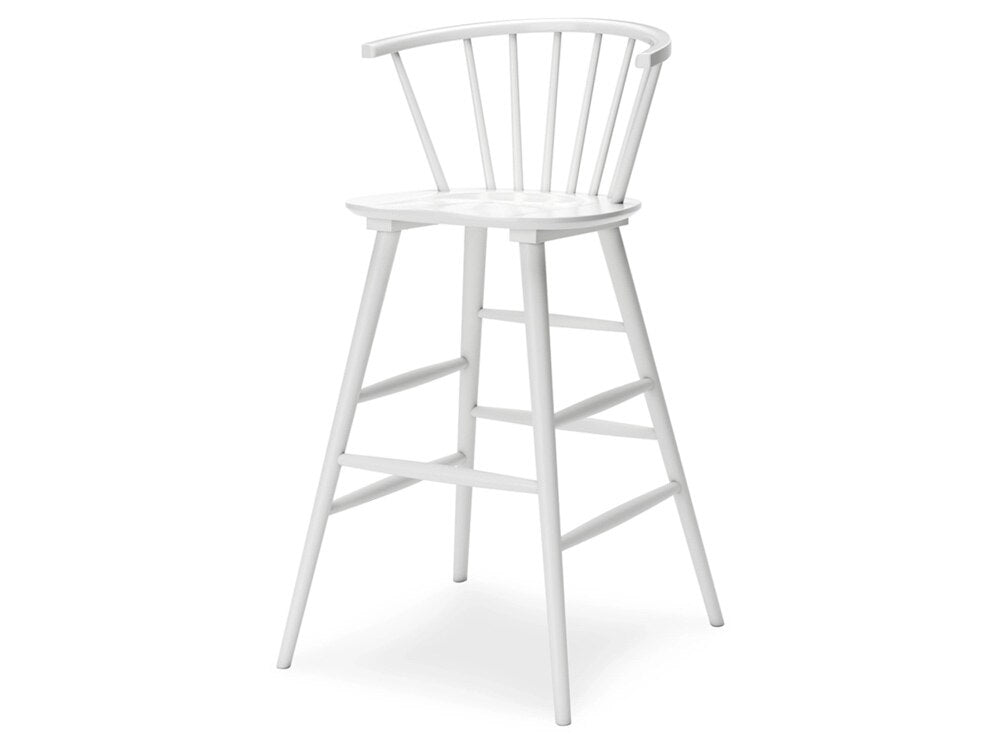 Signature Design by Ashley - Grannen 30in Barstool in White/Natural - D407-130 veiw 4