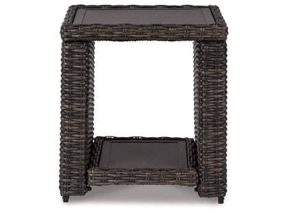 Signature Design by Ashley - Grasson Lane Square End Table in Brown - P783-702 veiw 1