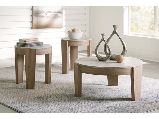 Signature Design by Ashley - Guystone Occasional Table (Set of 3) in Light Brown - T237-13 veiw 2