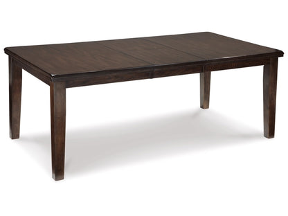 Signature Design by Ashley - Haddigan Rect Dining Room Ext Table in DarkBrown - D596-35 veiw 1