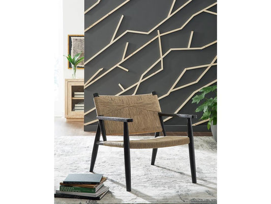 Signature Design by Ashley - Halfmore Accent Chair in Black/Natural - A3000672 veiw 2
