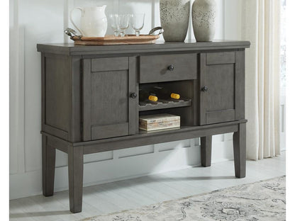 Signature Design by Ashley - Hallanden Dining Room Server in Gray - D589-60 veiw 2
