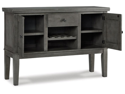 Signature Design by Ashley - Hallanden Dining Room Server in Gray - D589-60 veiw 3