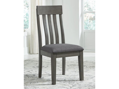 Signature Design by Ashley - Hallanden Dining Uph Side Chair (Set Of 2) in Gray - D589-01 veiw 2