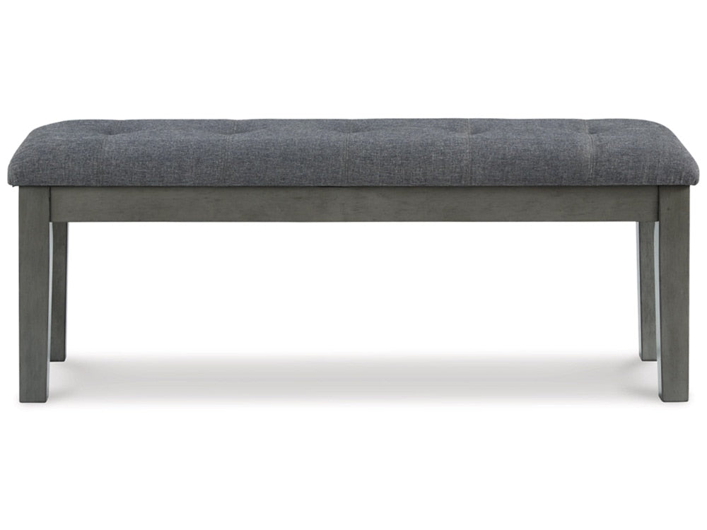 Signature Design by Ashley - Hallanden Large UPH Dining Room Bench in Gray - D589-00 veiw 1