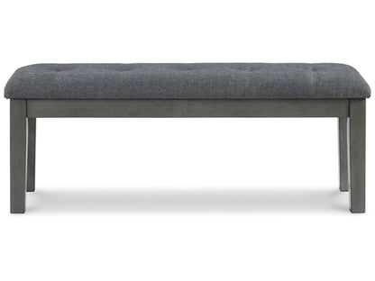 Signature Design by Ashley - Hallanden Large UPH Dining Room Bench in Gray - D589-00 veiw 1