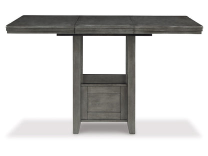 Signature Design by Ashley - Hallanden RECT DRM Counter EXT Table in Gray - D589-42 veiw 1