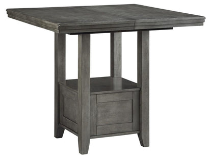 Signature Design by Ashley - Hallanden RECT DRM Counter EXT Table in Gray - D589-42 veiw 2