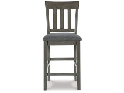 Signature Design by Ashley - Hallanden Upholstered Barstool (Set Of 2) in Gray - D589-124 veiw 1