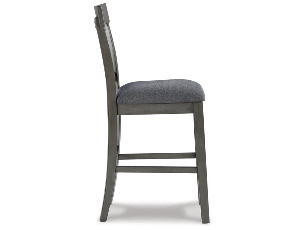 Signature Design by Ashley - Hallanden Upholstered Barstool (Set Of 2) in Gray - D589-124 veiw 4
