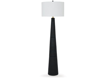 Signature Design by Ashley - Hallburg Poly Floor Lamp in Black - L235761 veiw 1
