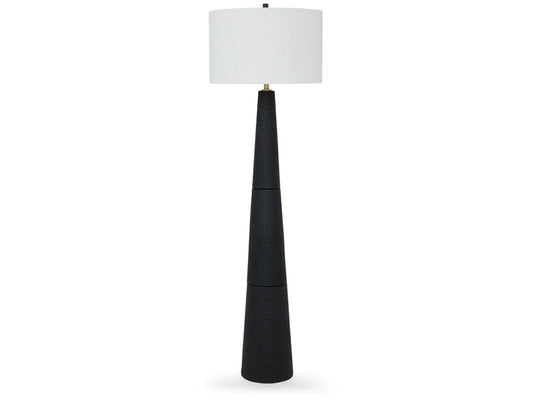 Signature Design by Ashley - Hallburg Poly Floor Lamp in Black - L235761 veiw 1