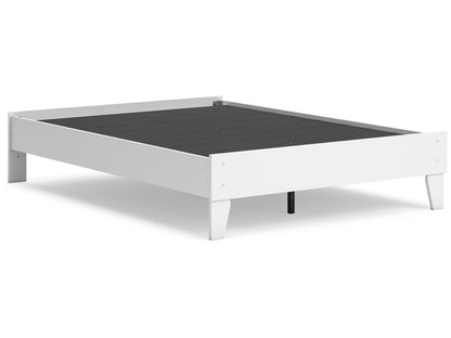 Signature Design by Ashley - Hallityn Full Platform Bed in White - EB1810-112 veiw 3