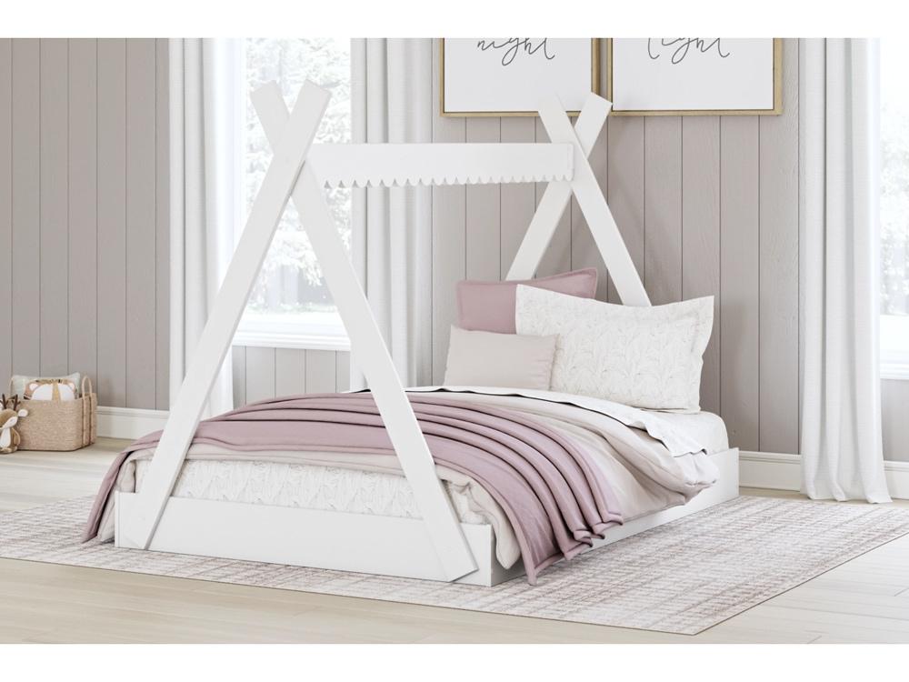 Signature Design by Ashley - Hallityn Full Tent Complete Bed In Box in White - EB1810-122 veiw 2