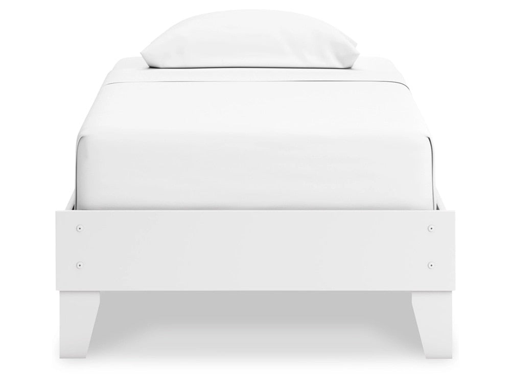 Signature Design by Ashley - Hallityn Twin Platform Bed in White - EB1810-111 veiw 1