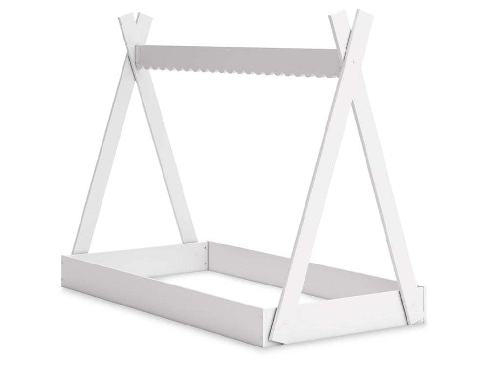 Signature Design by Ashley - Hallityn Twin Tent Complete Bed In Box in White - EB1810-121 veiw 3