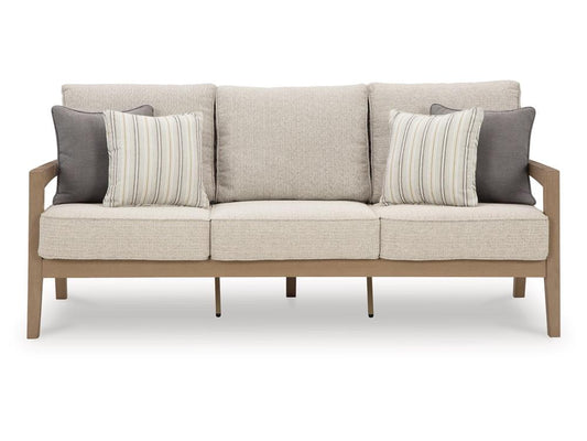 Signature Design by Ashley - Hallow Creek Outdoor Sofa With Cushion in Driftwood - P560-838 veiw 1