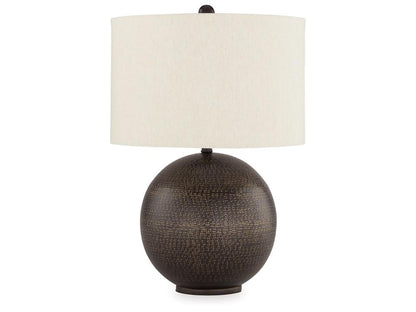 Signature Design by Ashley - Hambell Metal Table Lamp in Black/Gold Finish - L207434 veiw 1