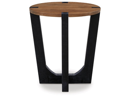 Signature Design by Ashley - Hanneforth Round End Table in Brown - T726-6 veiw 1