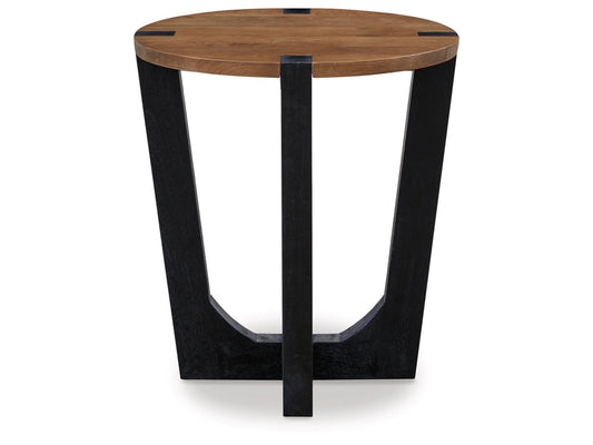 Signature Design by Ashley - Hanneforth Round End Table in Brown - T726-6 veiw 1