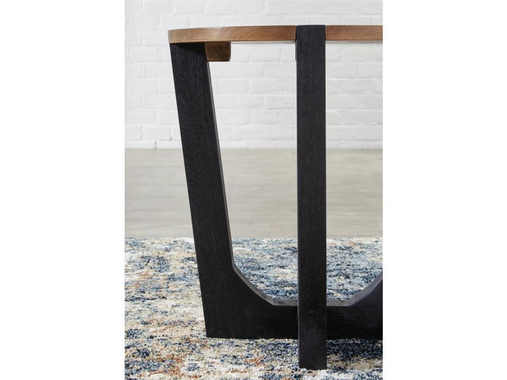 Signature Design by Ashley - Hanneforth Round End Table in Brown - T726-6 veiw 3