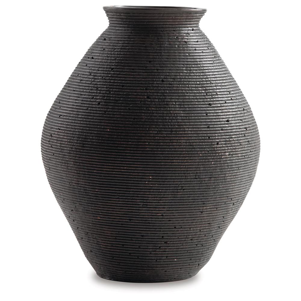 Signature Design by Ashley - Hannela Vase in Antique Brown - A2000511