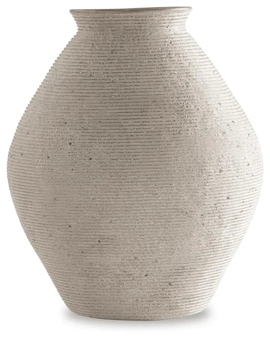 Signature Design by Ashley - Hannela Vase in Antique Tan - A2000513 view 1