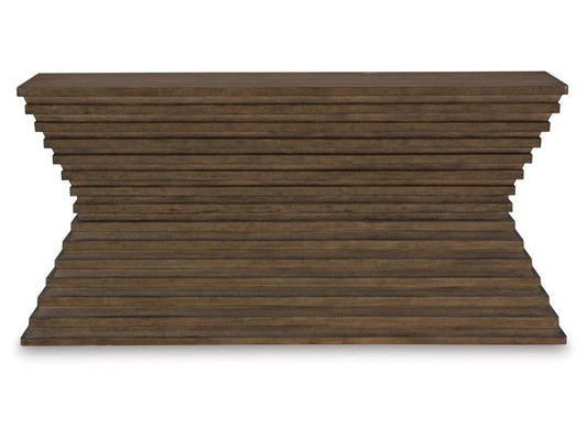 Signature Design by Ashley - Hannodream Sofa Table in Warm Brown - T821-4 veiw 1