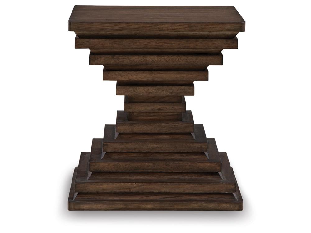 Signature Design by Ashley - Hannodream Square End Table in Warm Brown - T821-2 veiw 1