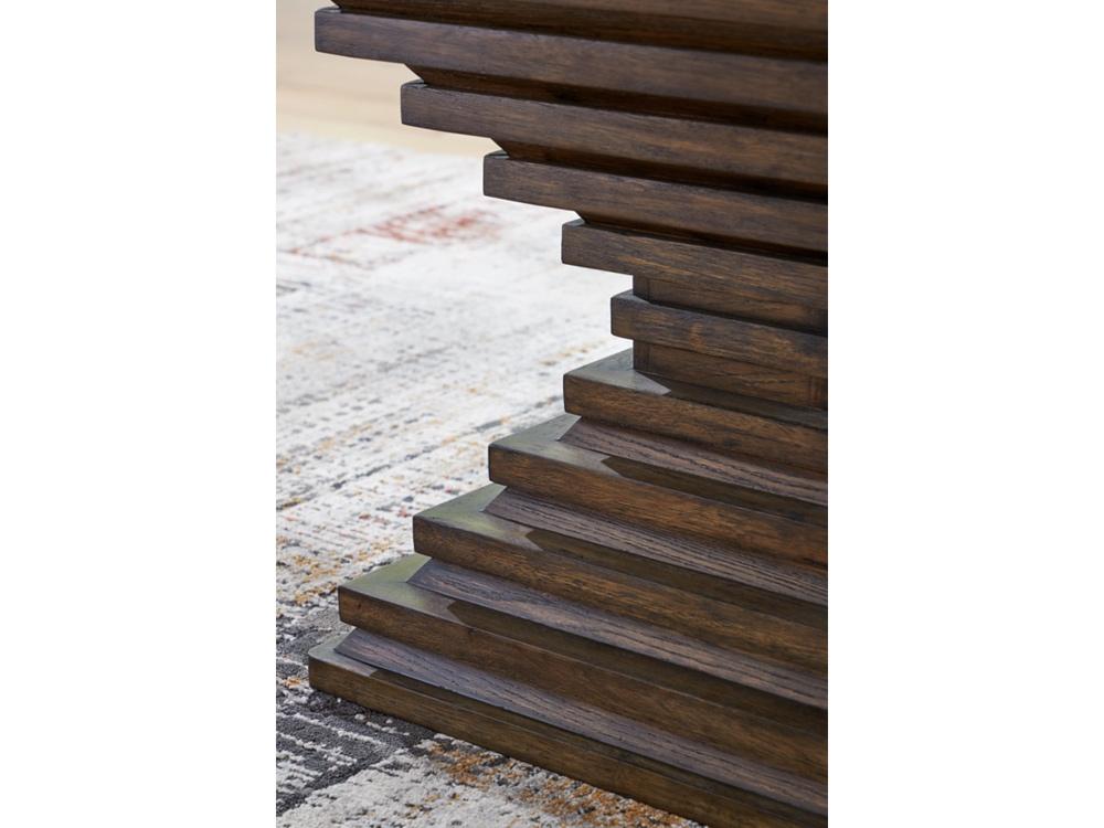 Signature Design by Ashley - Hannodream Square End Table in Warm Brown - T821-2 veiw 3