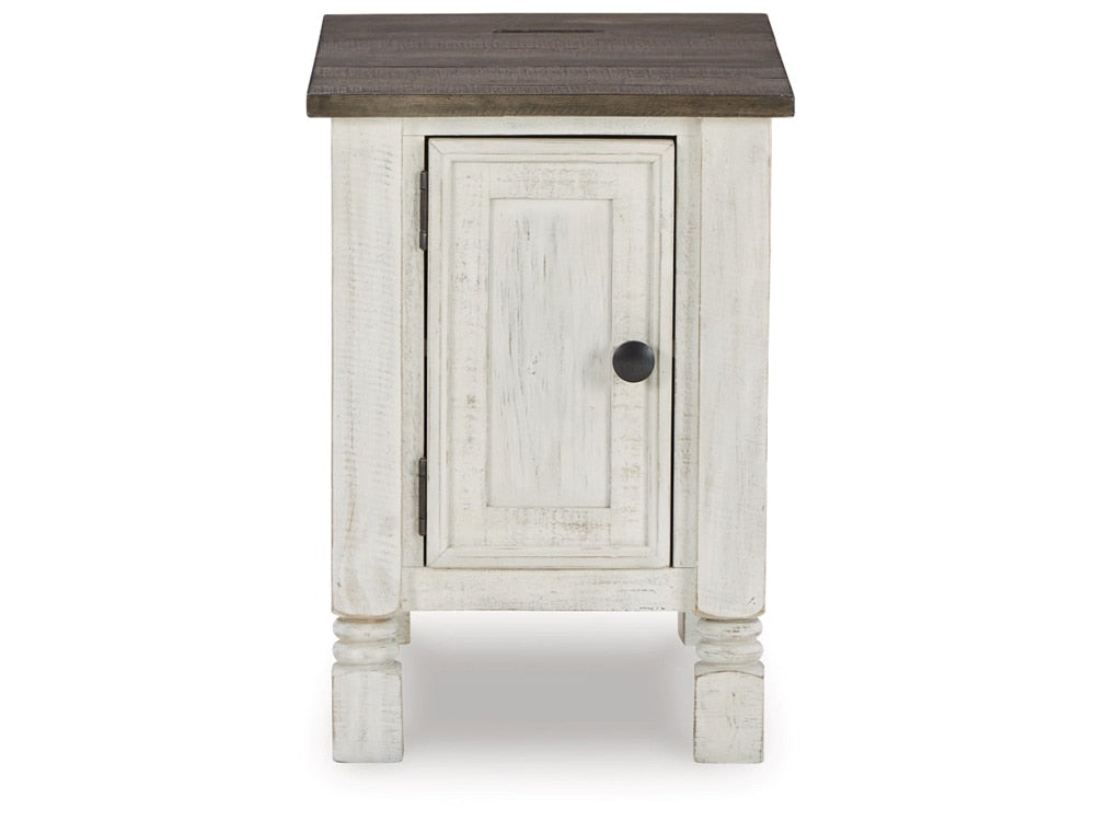 Signature Design by Ashley - Havalance Chair Side End Table in White/Gray - T994-7 veiw 1