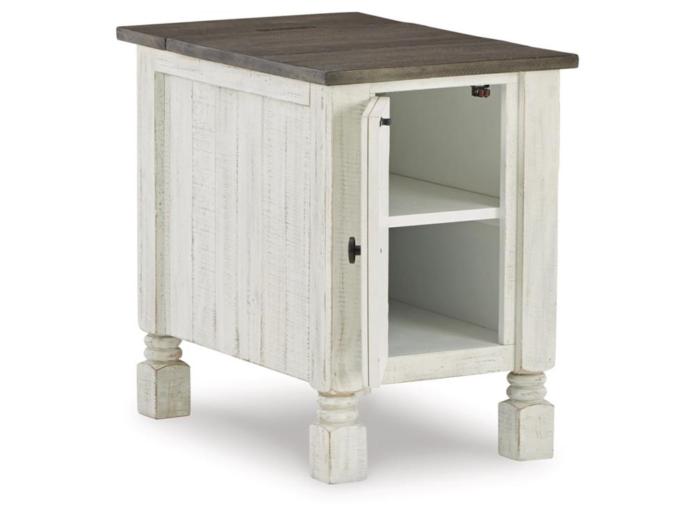 Signature Design by Ashley - Havalance Chair Side End Table in White/Gray - T994-7 veiw 3