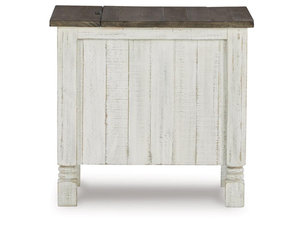 Signature Design by Ashley - Havalance Chair Side End Table in White/Gray - T994-7 veiw 4