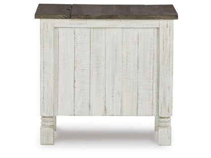 Signature Design by Ashley - Havalance Chair Side End Table in White/Gray - T994-7 veiw 4