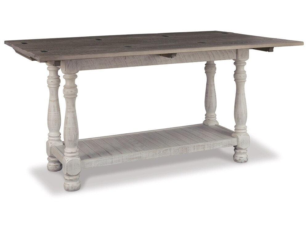 Signature Design by Ashley - Havalance Flip Top Sofa Table in Gray/White - T814-4 veiw 3