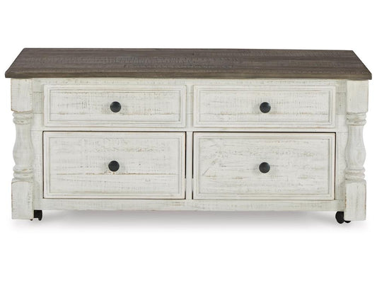 Signature Design by Ashley - Havalance Lift Top Cocktail Table in White/Gray - T994-20 veiw 1